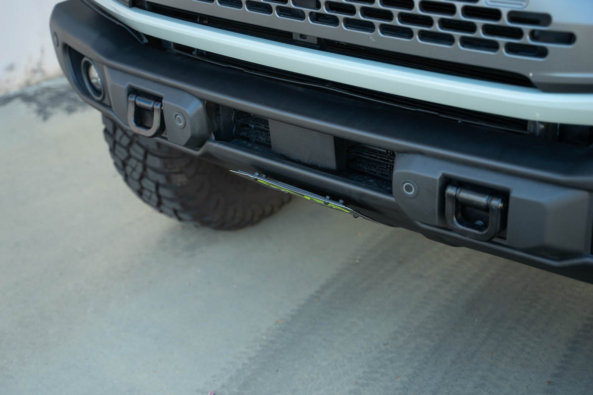 2021-2026 Ford Bronco | Capable Bumper Slanted Front License Plate Mount