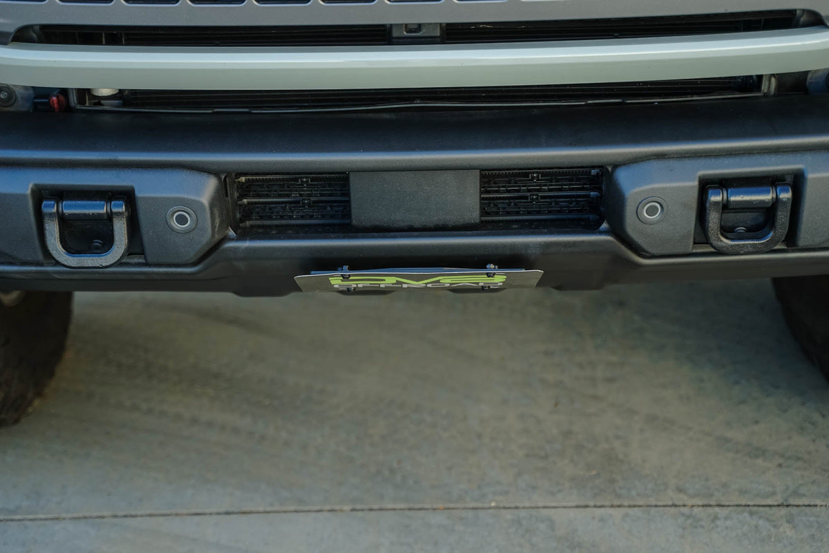 2021-2026 Ford Bronco | Capable Bumper Slanted Front License Plate Mount