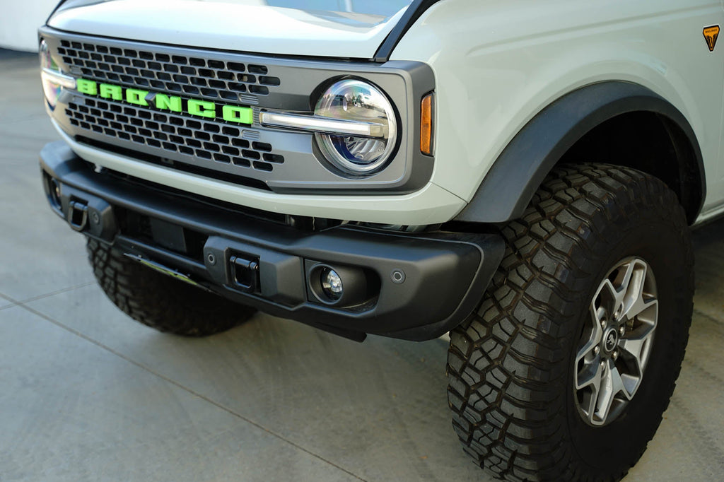 2021-2026 Ford Bronco | Capable Bumper Slanted Front License Plate Mount