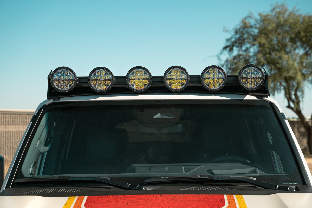 2024+ Land Cruiser & Lexus GX 550 Roof Rack RIGID Round Light Mount