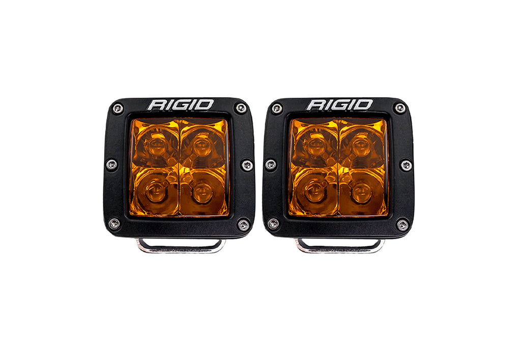 RIGID D-Series Spot with Amber PRO Lens | Pair
