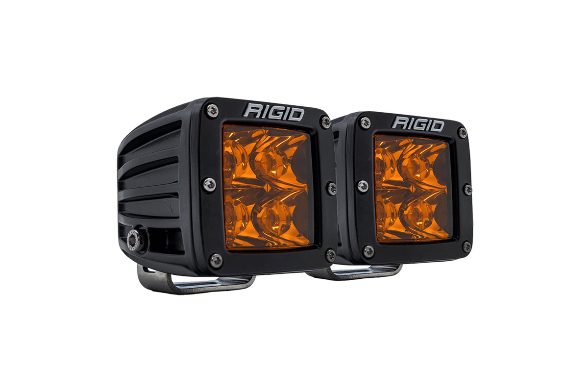 RIGID D-Series Spot with Amber PRO Lens Pair