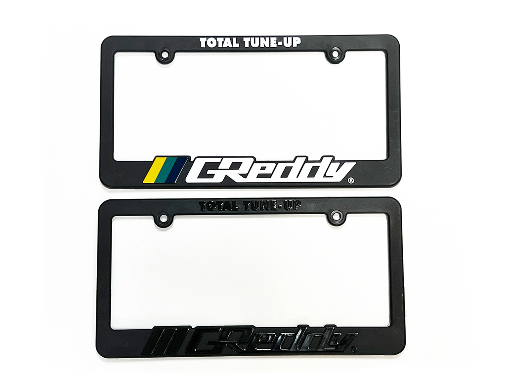 GReddy Total Tune Up  License Plate Frame - "Black-out" or "Color"