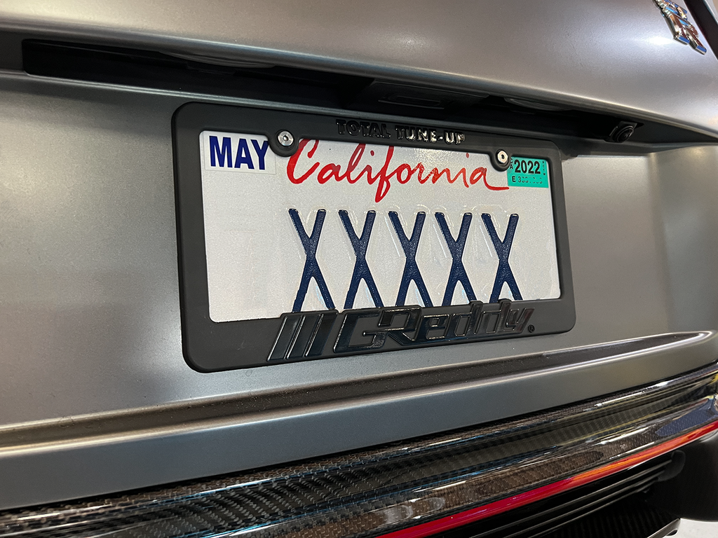 GReddy Total Tune Up  License Plate Frame - "Black-out" or "Color"