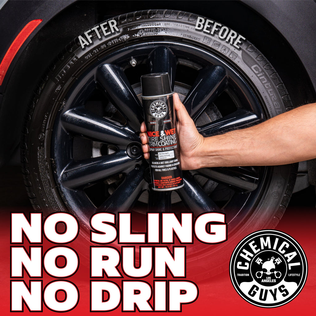 Nice and Wet Tire Shine Trim Coating Spray