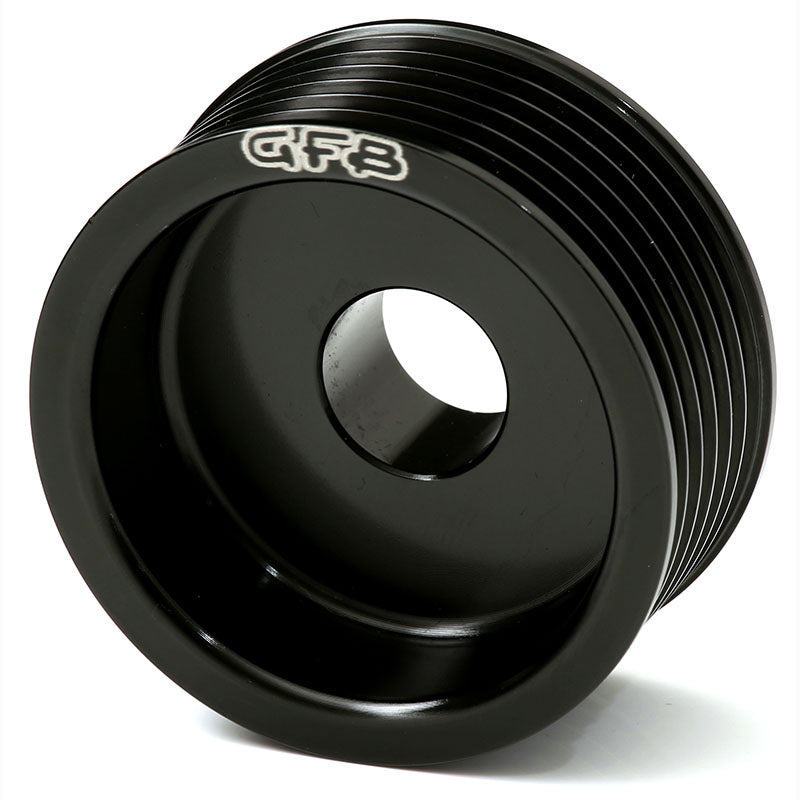 GFB Part Number 2221 lightened underdrive alternator pulley close up view