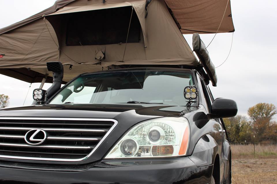 2002–2009 1st Generation Lexus GX470 Ditch Light Brackets