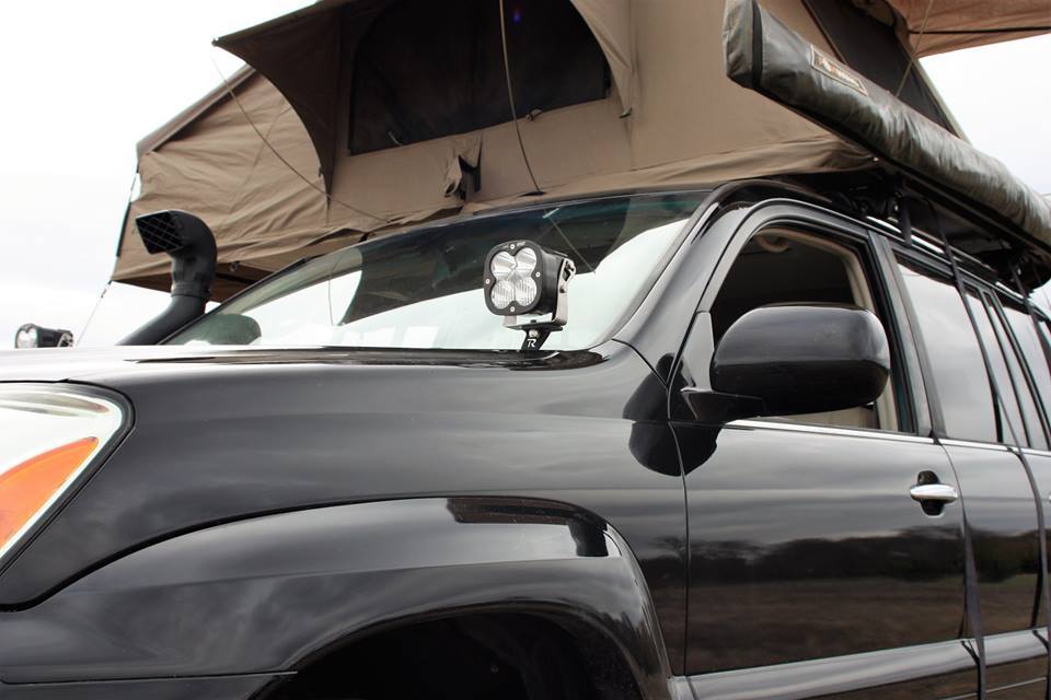 2002–2009 1st Generation Lexus GX470 Ditch Light Brackets