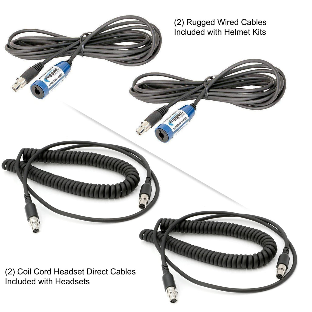 242 Portable Intercom Kit – 2-Person Bluetooth Intercom System