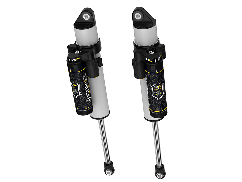 ICON 2011-2026 GM 2500/3500 HD, 0-2" Lift, Rear, V.S. 3.0 Series Shock Absorbers, Remote Reservoir w/ CDEV, Pair