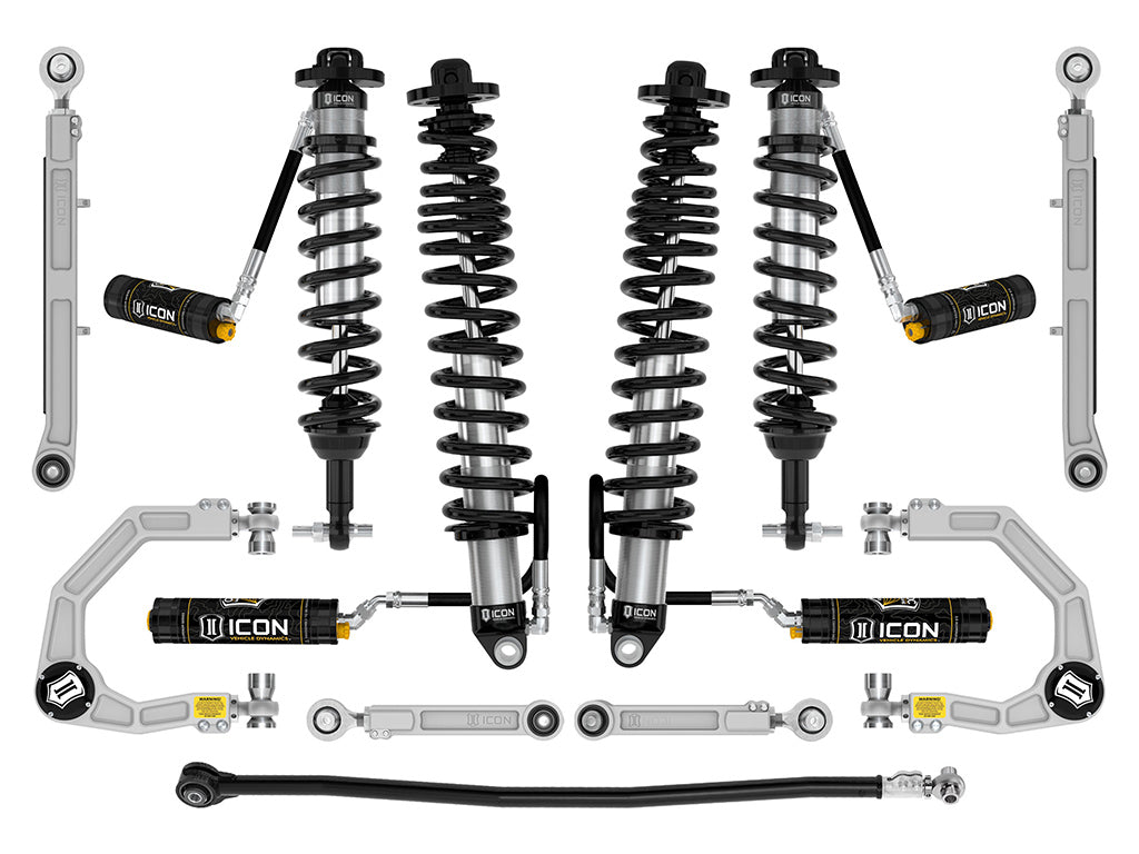 ICON 2021-2026 Ford Bronco, Non-Sasquatch, 3-4" Lift, Stage 7 Suspension System, CDCV, Billet, Heavy Rate Rear Springs