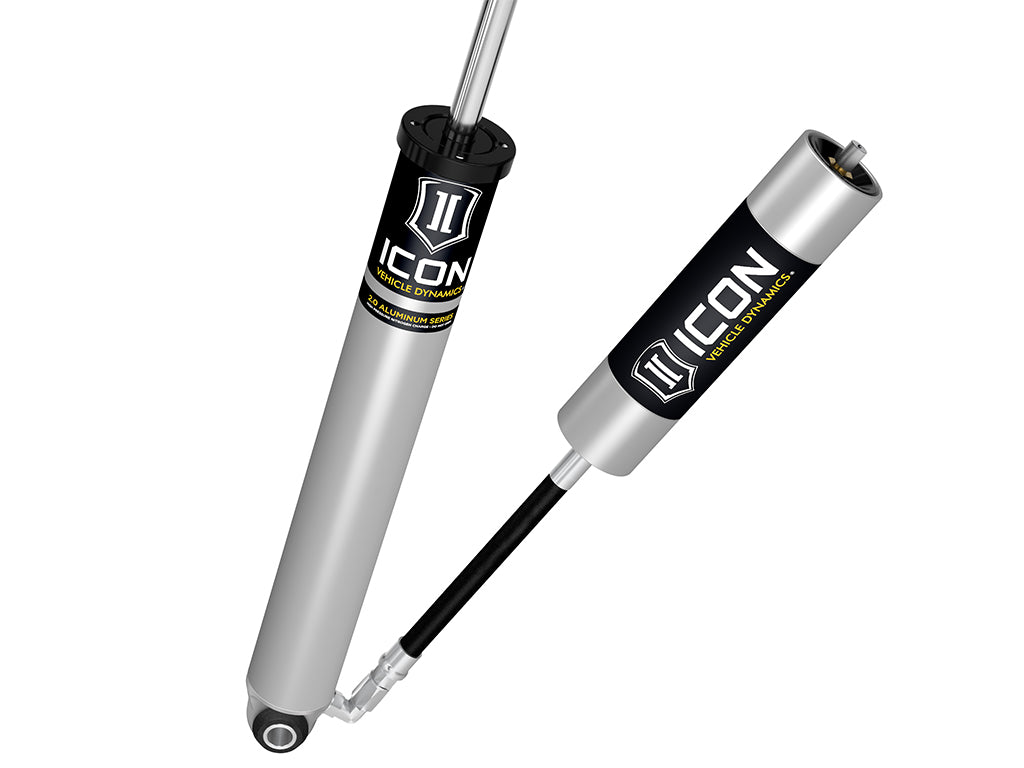 ICON 2014-2026 Ram 2500, 0" Lift Coil/3" Lift Air Ride, Rear, V.S. 2.0 Aluminum Series Shock Absorber, Remote Reservoir