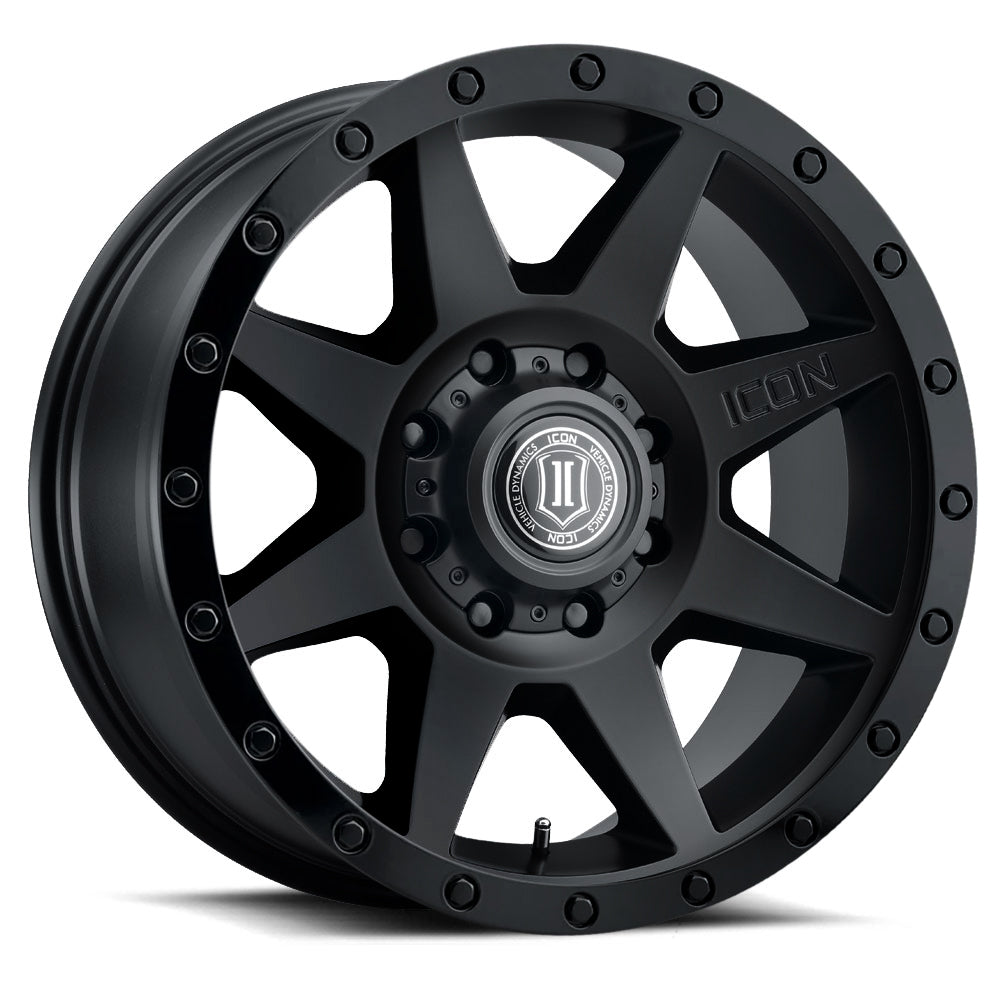 ICON Alloys Rebound HD, Double Black, 18 x 9 / 8 x 6.5, 12mm Offset, 5.25" BS