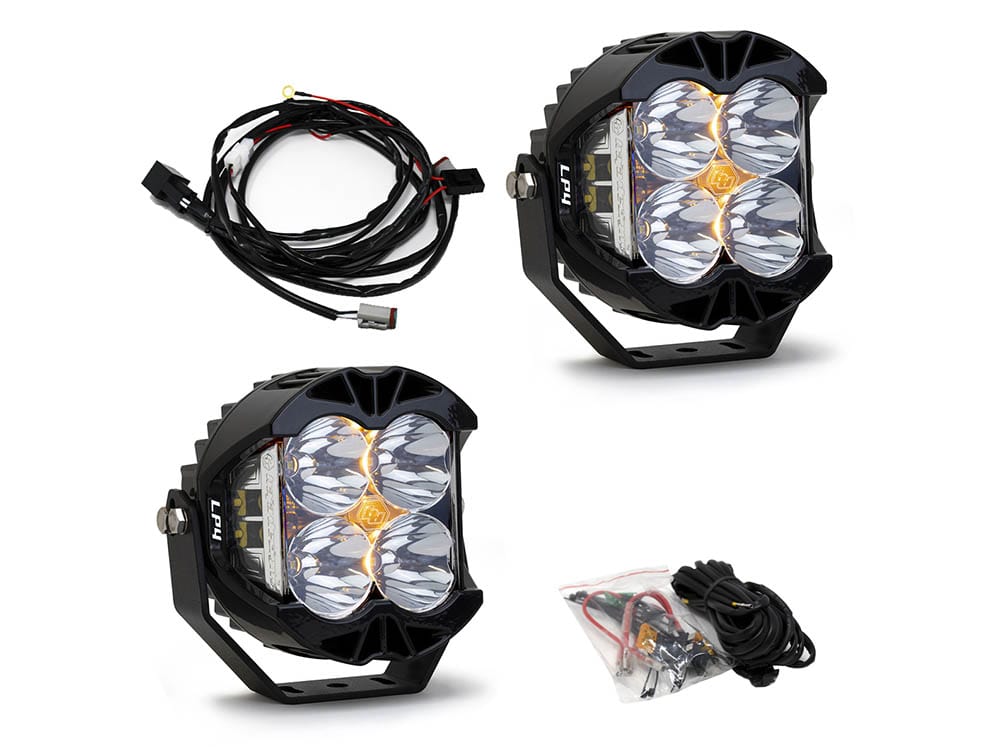 Baja Designs offroad LP4 pod light with spot light pattern and clear lens