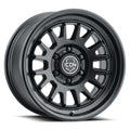 ICON Alloys Anza, Satin Black, 17 x 8.5 / 5 x 5.5, 0mm Offset, 4.75" BS