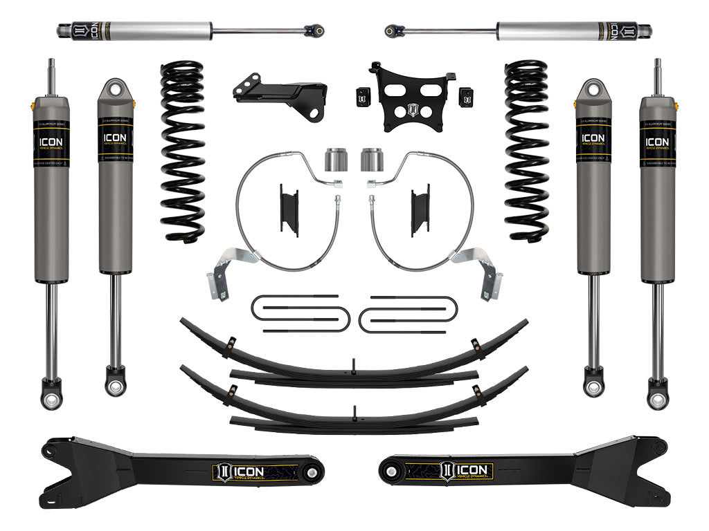 ICON 2023-2025 Ford F-250/F-350 Super Duty 4WD, Diesel, 4.5" Lift, Stage 3 Suspension System w/ Radius Arms & Expansion Packs
