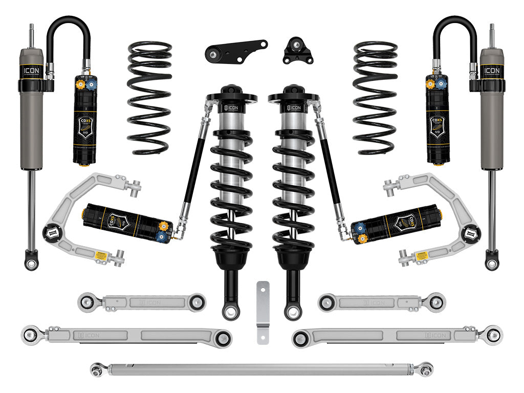 ICON 2024-2025 Toyota Land Cruiser 250 Series, 1.25-3" Lift, Stage 9 Suspension System, CDXS, Billet