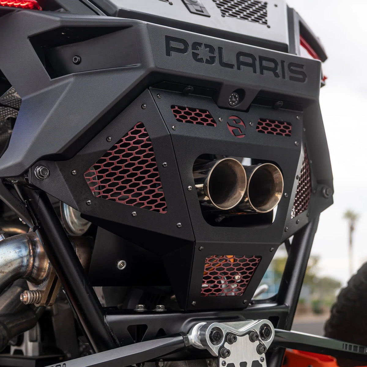 Polaris RZR Pro R Rear Exhaust Grille Cover
