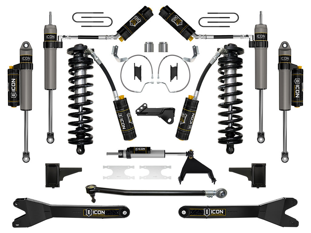 ICON 2023-2025 Ford F-250/F-350 Super Duty 4WD, 4-5.5" Lift, Stage 7 Coilover Conversion System w/ Radius Arms