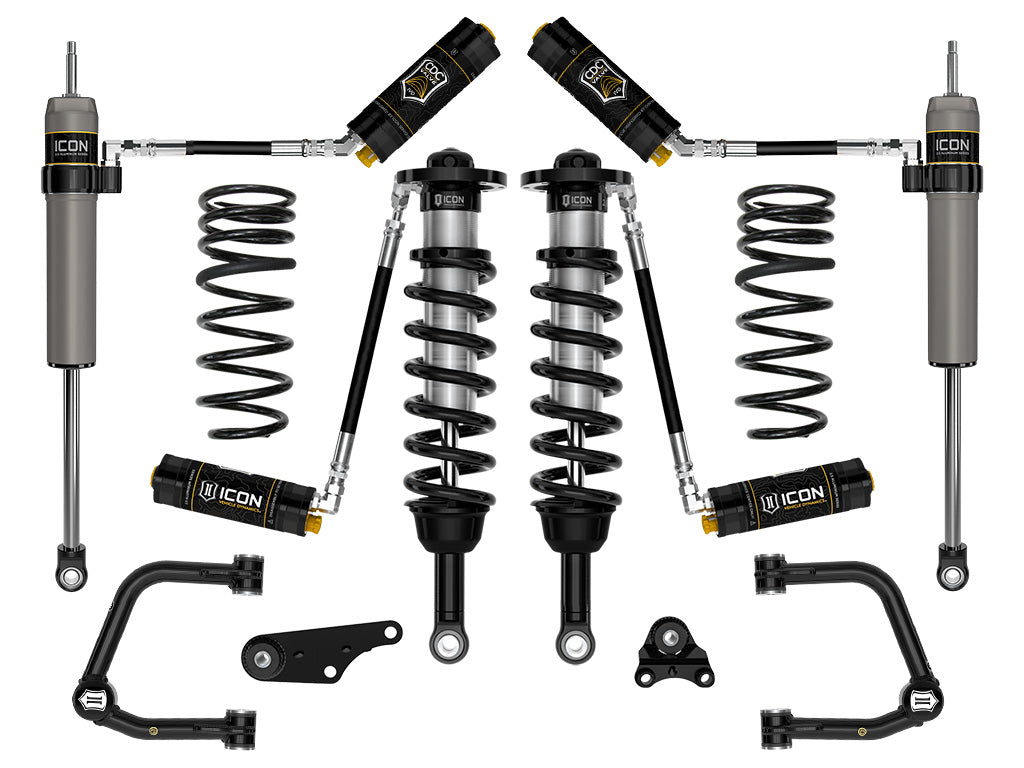ICON 2024-2025 Toyota Tacoma 1.25-3" Lift, Stage 5 Suspension System, Tubular, Triple Rate Rear Springs