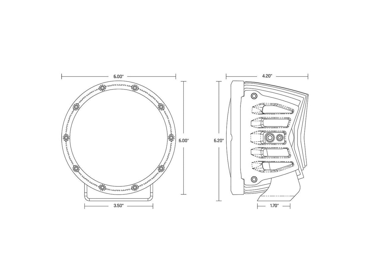 RIGID 360 Series - PRO 6” Off-Road Light Pair