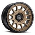 ICON Alloys Rancho, Satin Bronze w/ Gloss Black Lip, 20 x 9 / 5 x 150, 16mm Offset, 5.625" BS