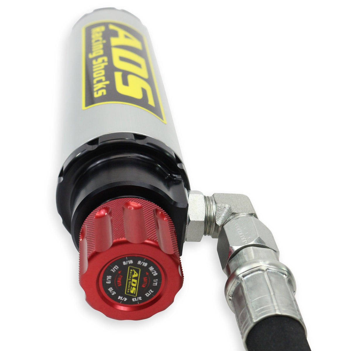 ADS 2.125" x 10" Stroke Coil-over Race Shock with Remote Reservoir (90 Degree Hose) with Compression Adjuster