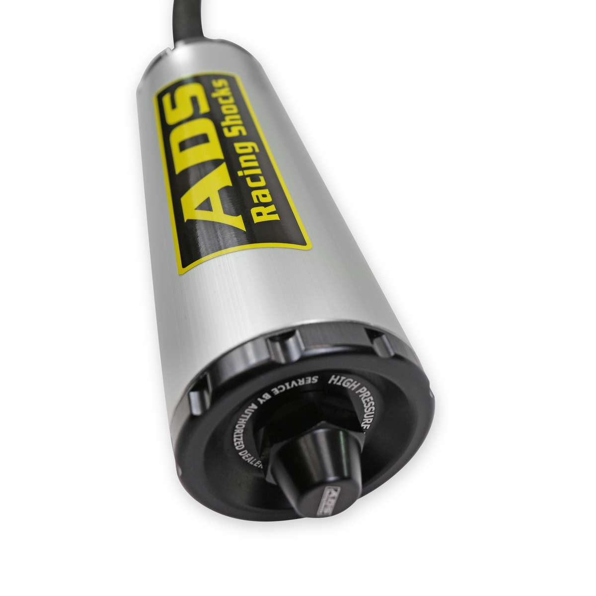 ADS 2.5" x 8" Stroke Coil-over Race Shock with Remote Reservoir (90 Degree Hose) +1" Rod End with Compression Adjuster