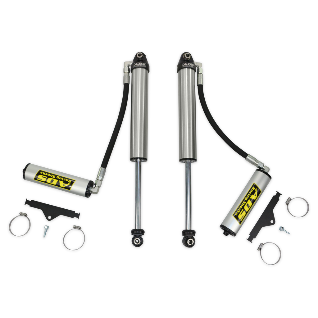 ADS 2.5" x 10" Stroke Short Body Smooth Body with Remote Reservoir (90 Degree Hose)