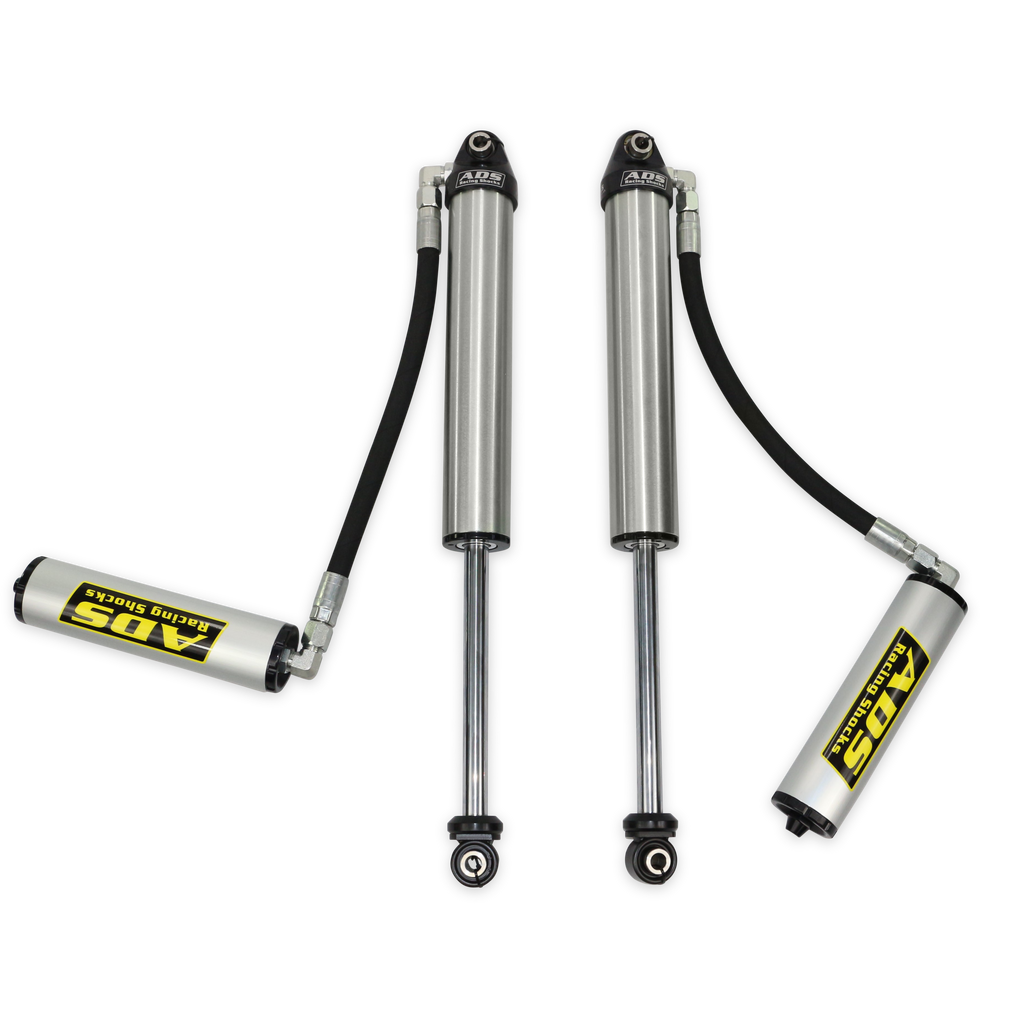 ADS 2.5" x 10" Stroke Short Body Smooth Body with Remote Reservoir (90 Degree Hose)