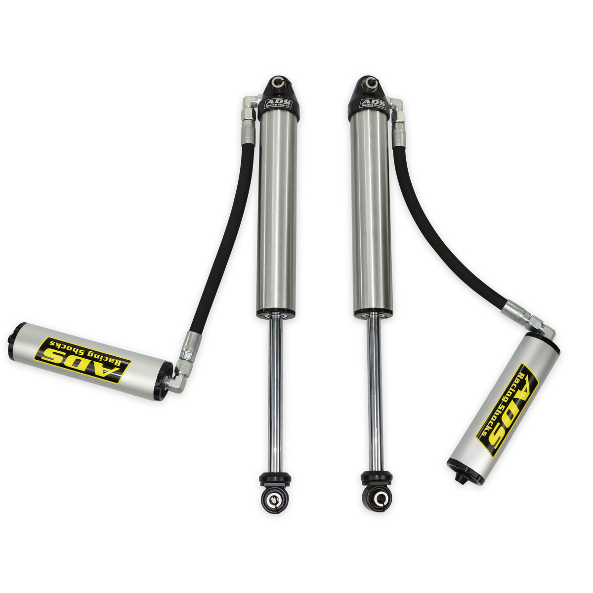 ADS 2.5" x 11.875" Stroke Short Body Smooth Body with Remote Reservoir (90 Degree Hose)