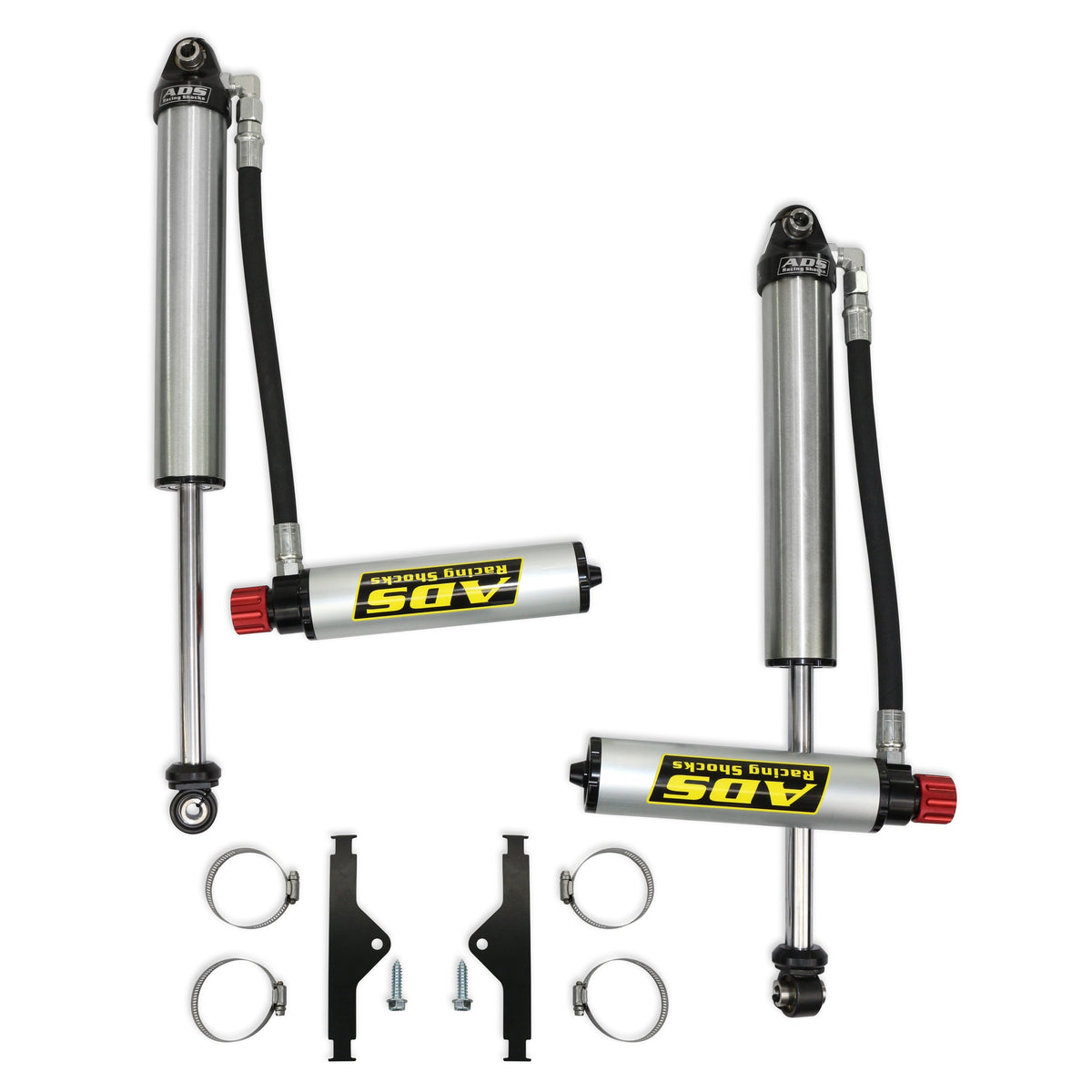ADS 2.5" x 11.875" Stroke Short Body Smooth Body with Remote Comp Adj (90 Degree Hose)