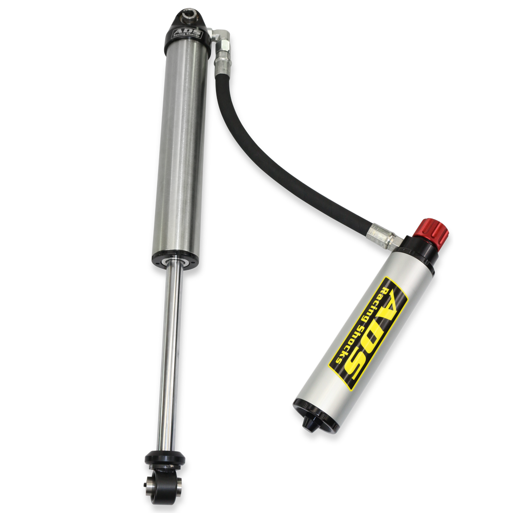 ADS 2.5" x 8.25" Stroke Short Body Smooth Body with Remote Reservoir (90 Degree Hose)