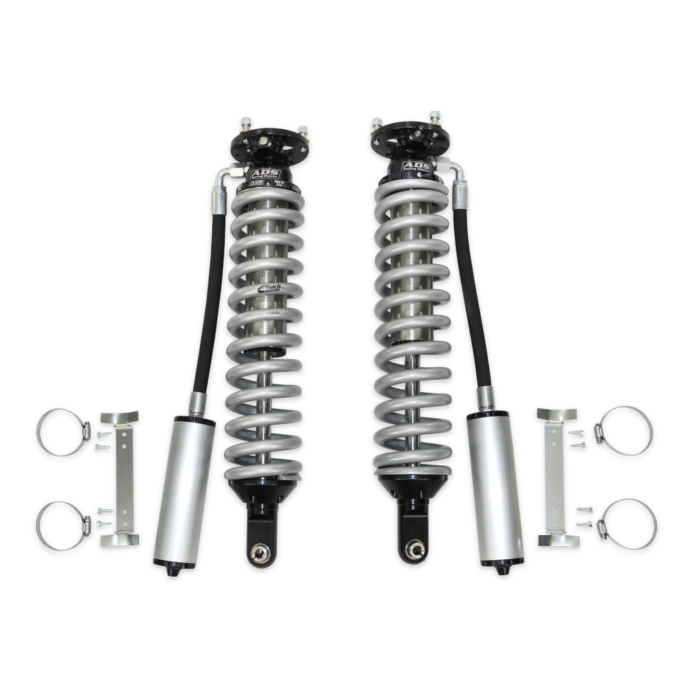 ADS 2.5" x 9.5" Stroke Short Body Smooth Body with Remote Reservoir (Straight Hose)