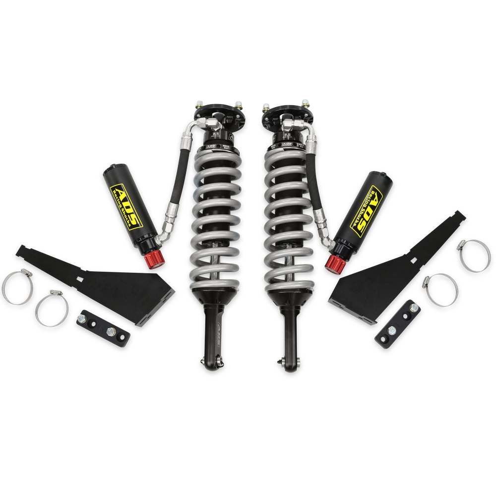 ADS Direct Fit 2.5" Adjustable Reservoir Race Coilovers - Black - Front 250-T4006-A70-BLK
