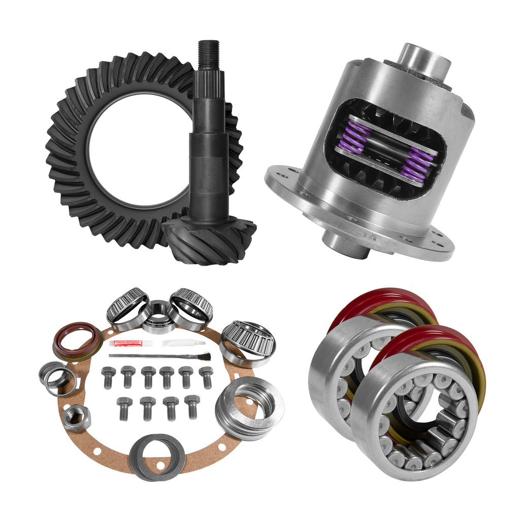8.6" GM 4.56 Rear Ring & Pinion, Install Kit, 30spl Posi, Axle Bearings & Seals