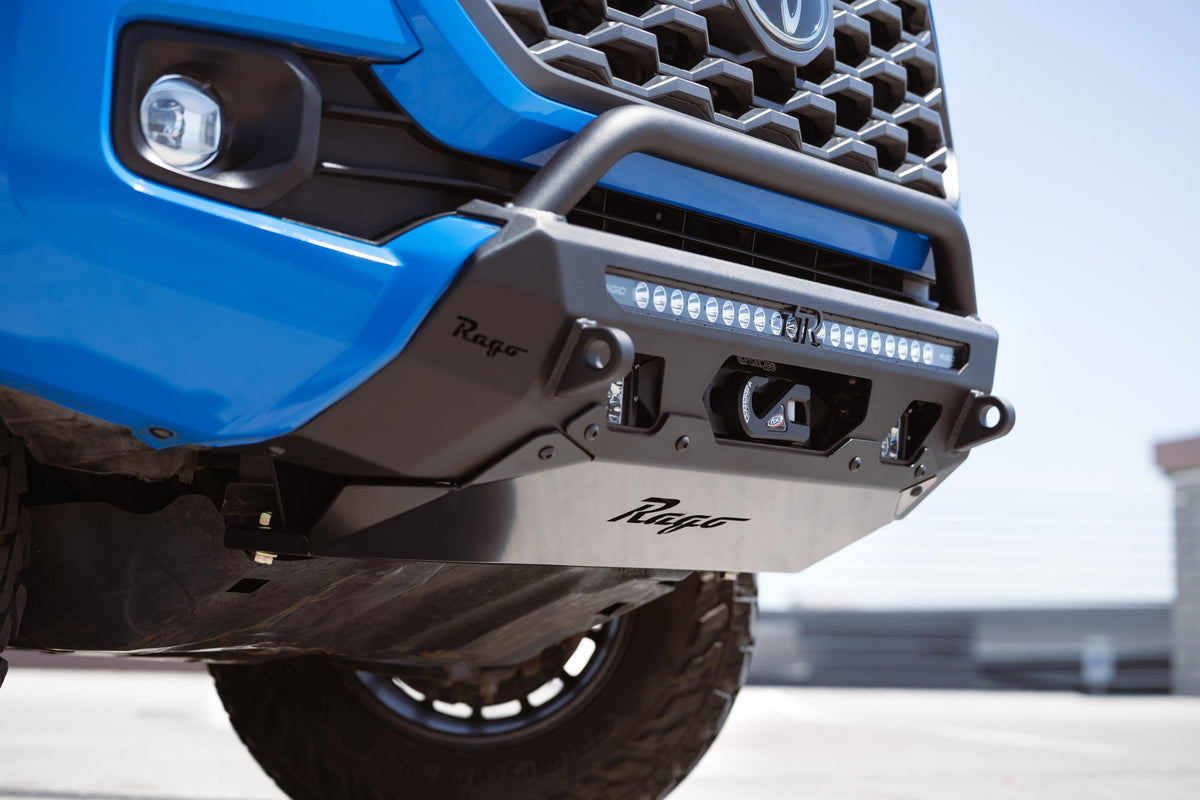 2016-2023 Toyota Tacoma Center Mount Winch Front Bumper w/ Top Hoop