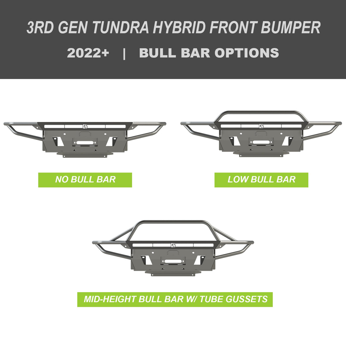 Tundra Hybrid Series Front Bumper / 3rd Gen / 2022+