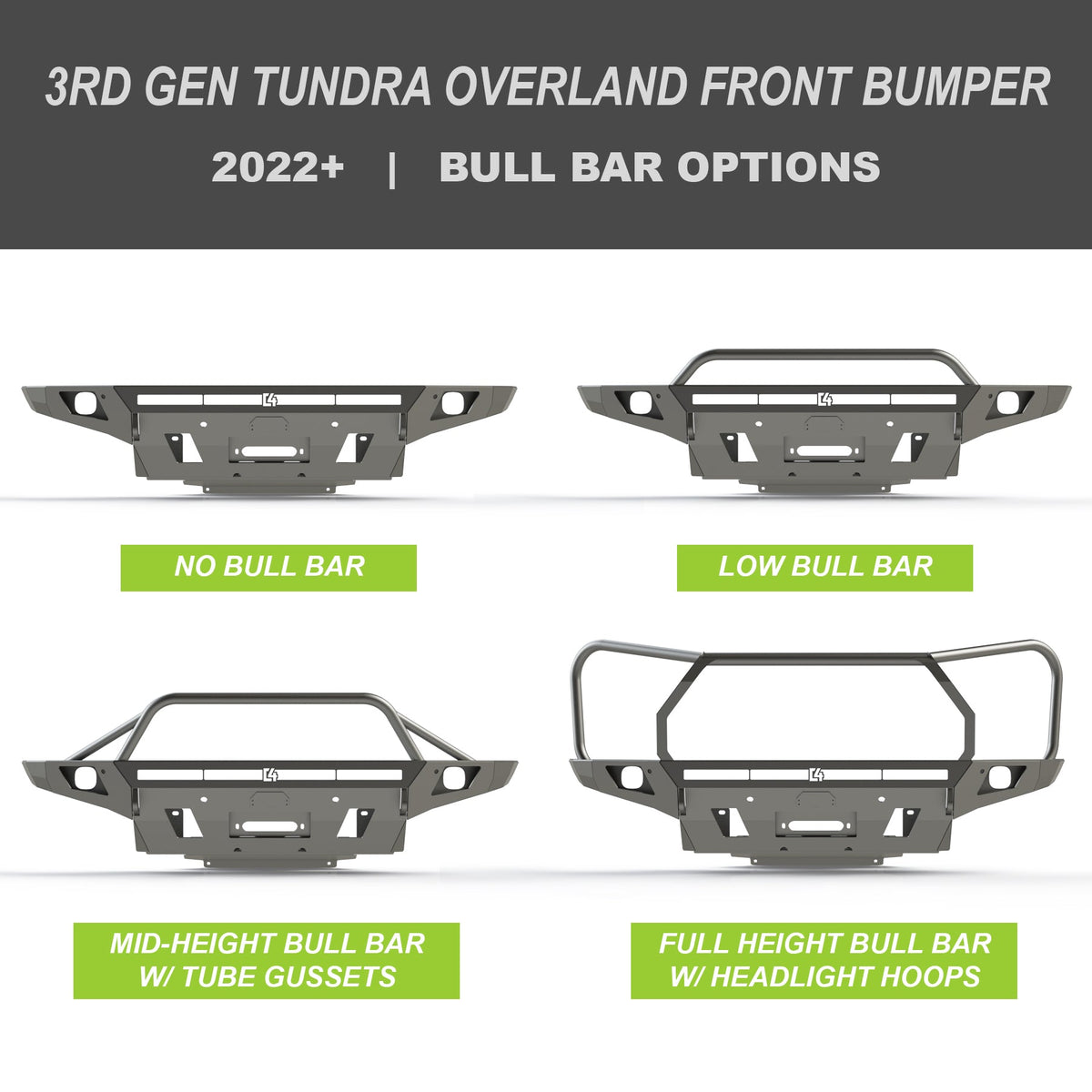 Tundra Overland Series Front Bumper / 3rd Gen / 2022+