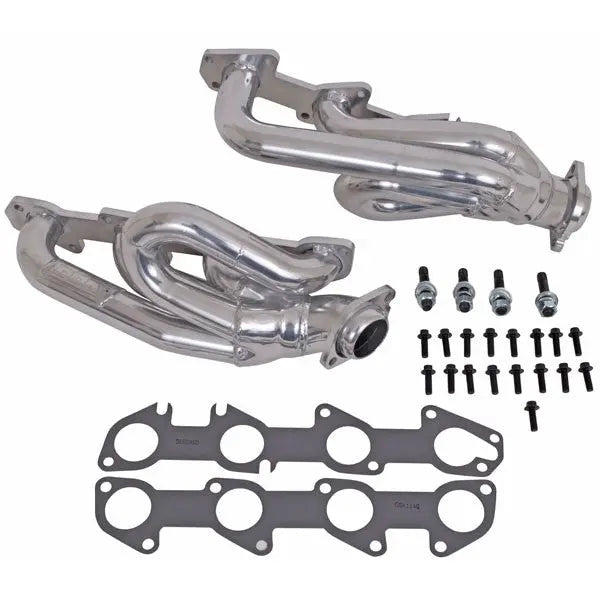 Dodge Ram 1500 Truck 5.7 Hemi 1-3/4 Shorty Exhaust Headers Polished Silver Ceramic 03-08