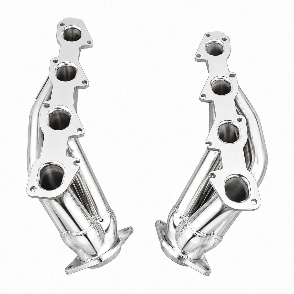 Dodge Challenger Charger 300C Magnum 6.1 Hemi 1-7/8 Shorty Exhaust Headers Polished Silver Ceramic 06-10