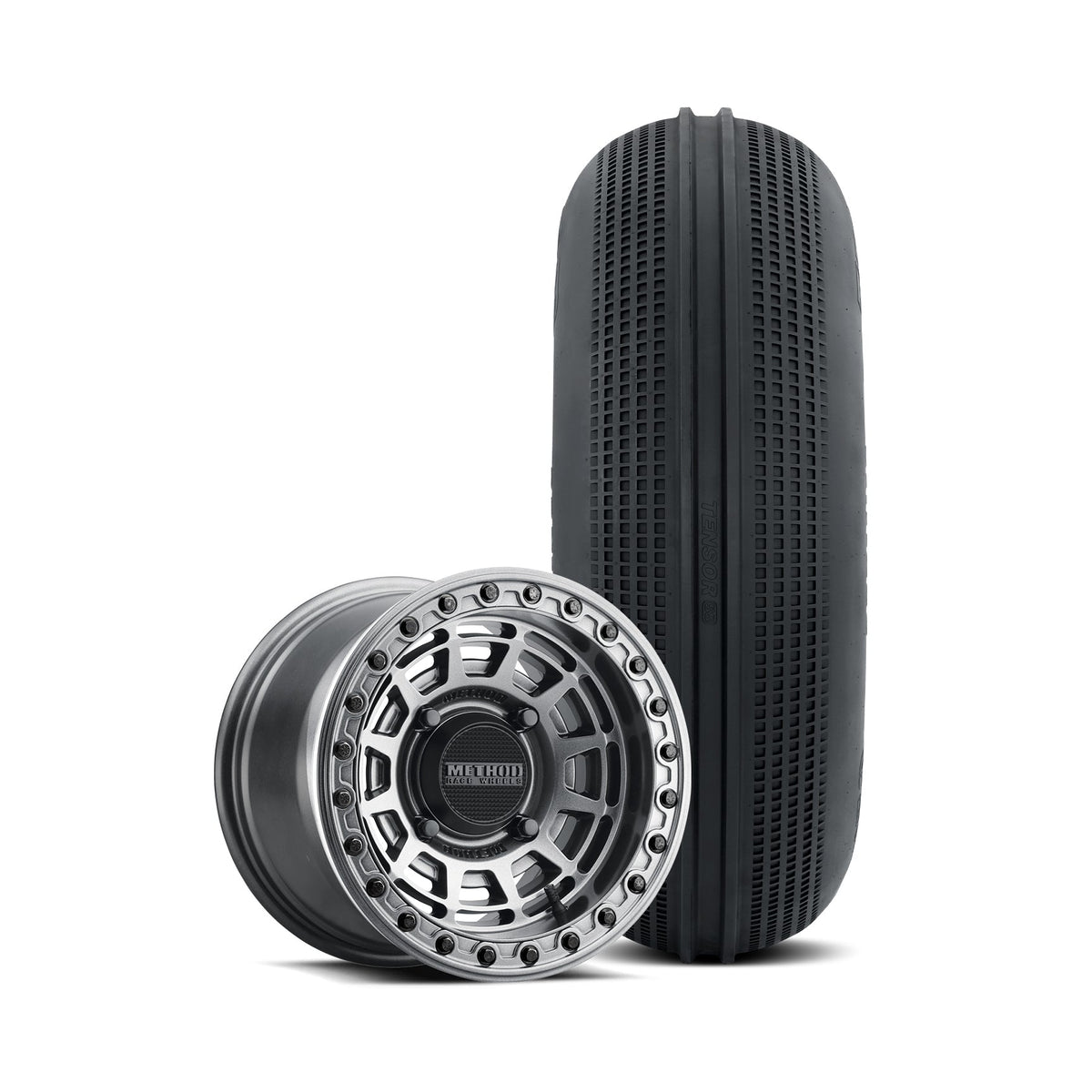 415 Beadlock | Gloss Graphite + Tensor SS 33 Front