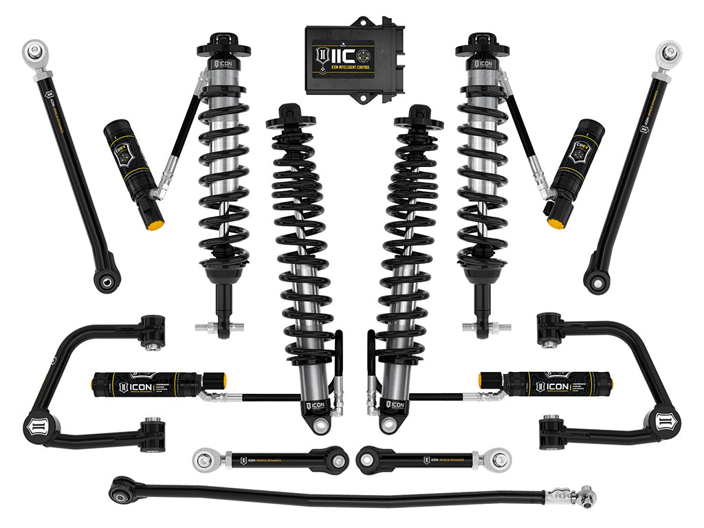 ICON 2021-2026 Ford Bronco, Non-Sasquatch, 3-4" Lift, Stage 8 Suspension System, Tubular