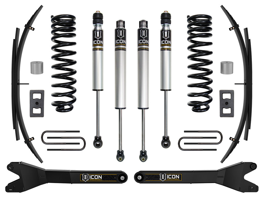 ICON 2023-2025 Ford F-250/F-350 Super Duty 4WD, Gas, 2.5" Lift, Stage 1 Suspension System w/ Radius Arms and Expansion Packs