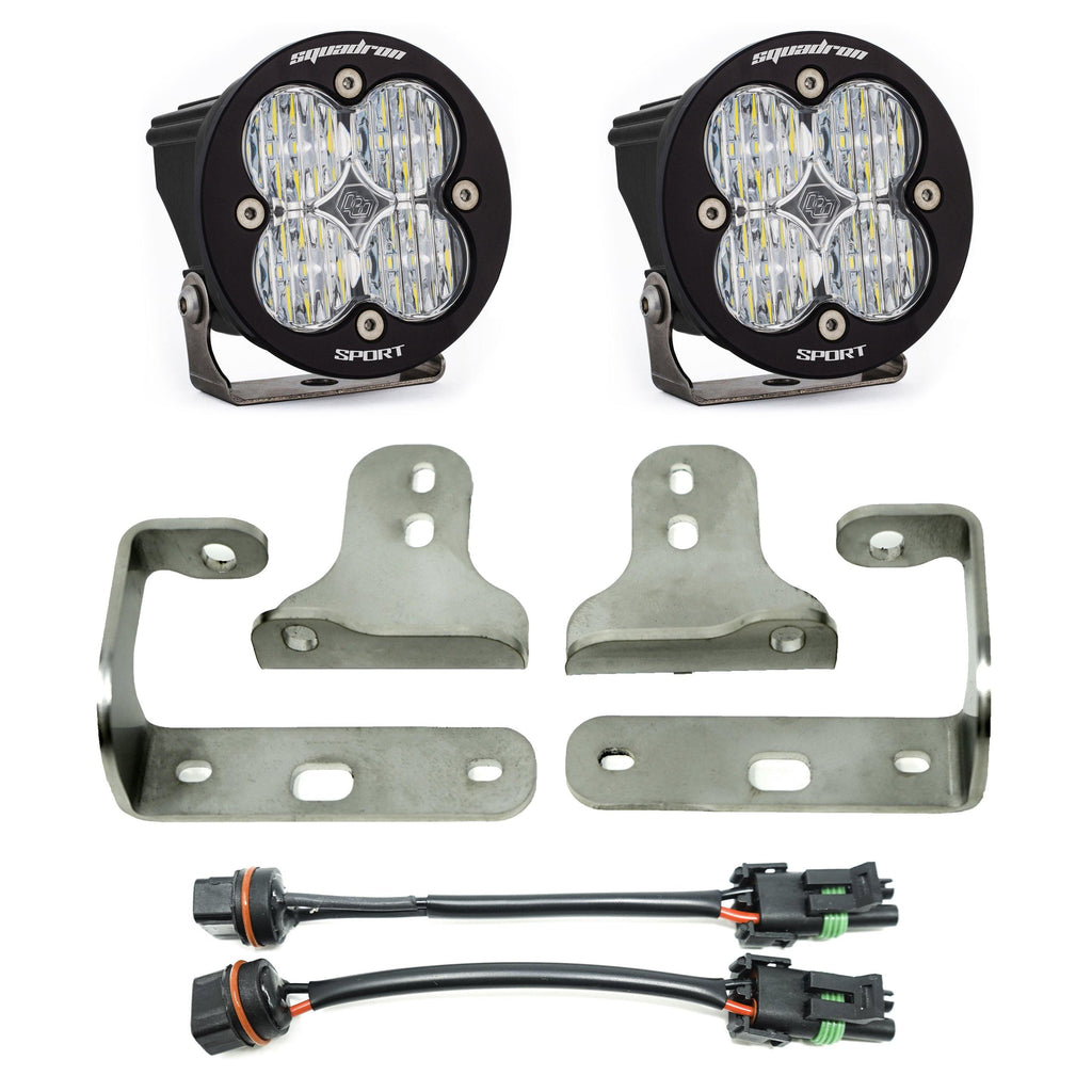 Baja Designs Jeep JL, Sport/Sport-S, Squadron-R, Fog Pocket Kit - CJC Off Road