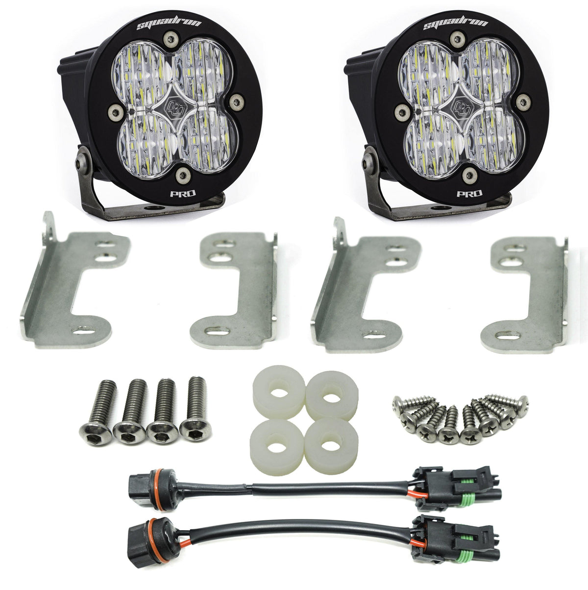 Baja Designs Jeep JL, Sahara, Squadron-R, Fog Pocket Kits