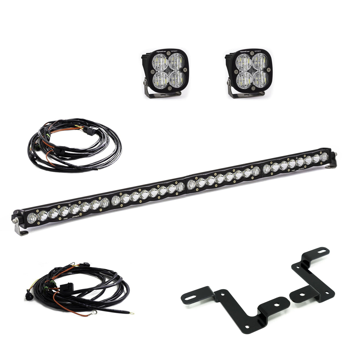 Baja Designs Jeep JL/JT (18-On), Squadron Sport & 40" S8 Cowl Mount
