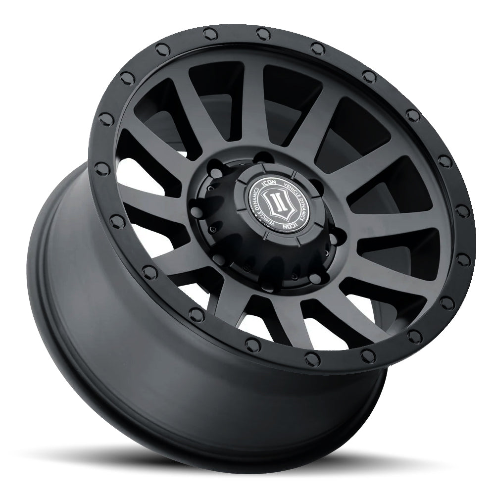 ICON Alloys Compression HD, Double Black, 18 x 9 / 8 x 170, 6mm Offset, 5.25" BS