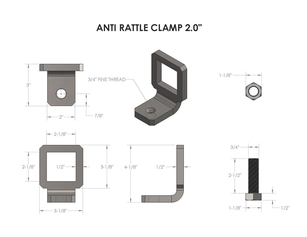 BulletProof 2" Anti-Rattle Clamp