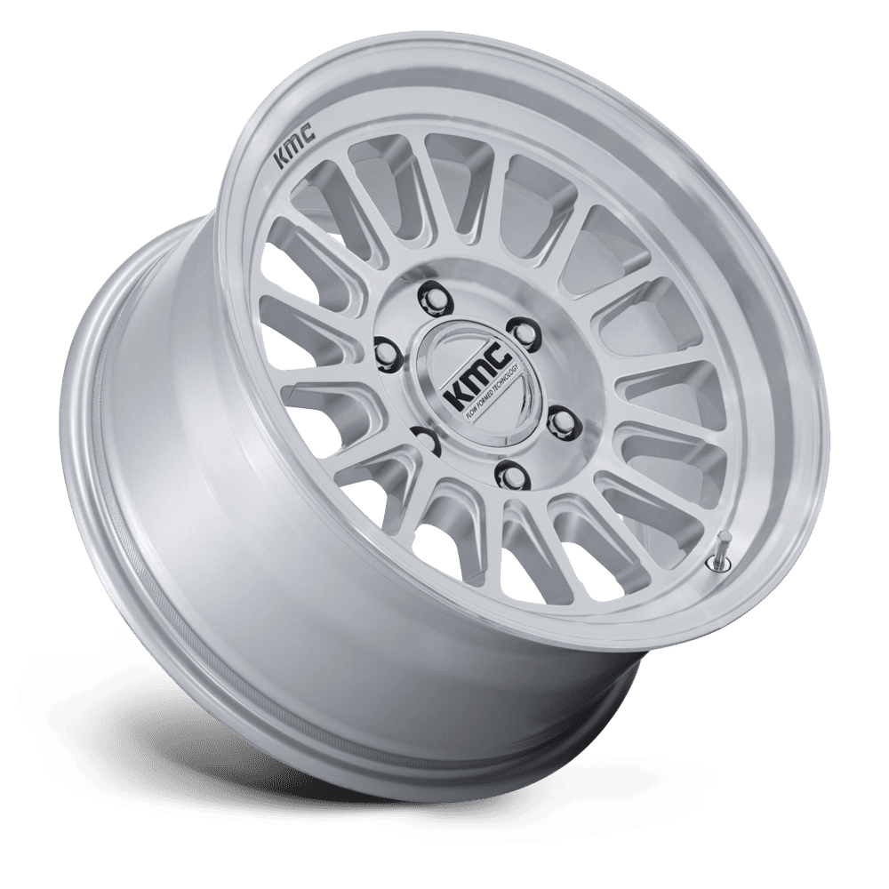 KMC IMPACT FFT GLOSS SILVER W/ MACHINED FACE